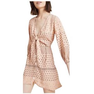 Faithfull the brand Trinidad tunic dress in pink Anthropologie size small
